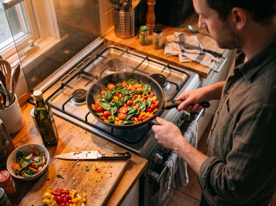 Cooking with vegetables before they go bad